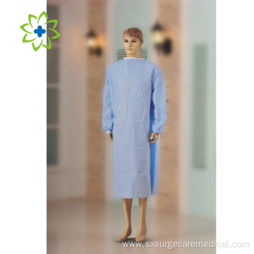 Simple Medical Patient Reinforced Disposable Surgical Gowns